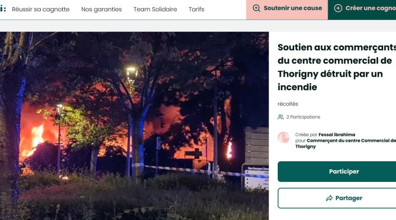Cagnotte de solidarité avec les commerçants de Thorigny